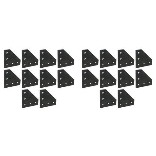 20Pcs 2020 L Shape Joint Plates Corner Bracket for Aluminum Extrusion Profile Enhanced Stability & Support