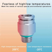304 Stainless Steel PC Pneumatic Quick Connector G Thread Thread Pipe Water Gas Connector M5 1/4" BSP