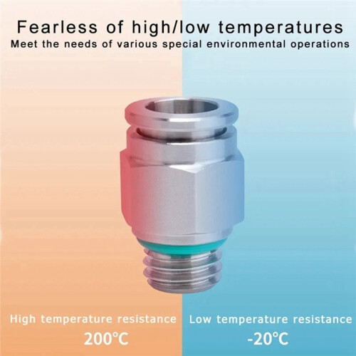304 Stainless Steel PC Pneumatic Quick Connector G Thread Thread Pipe Water Gas Connector M5 1/4" BSP