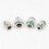 304 Stainless Steel PC Pneumatic Quick Connector G Thread Thread Pipe Water Gas Connector M5 1/4" BSP 5