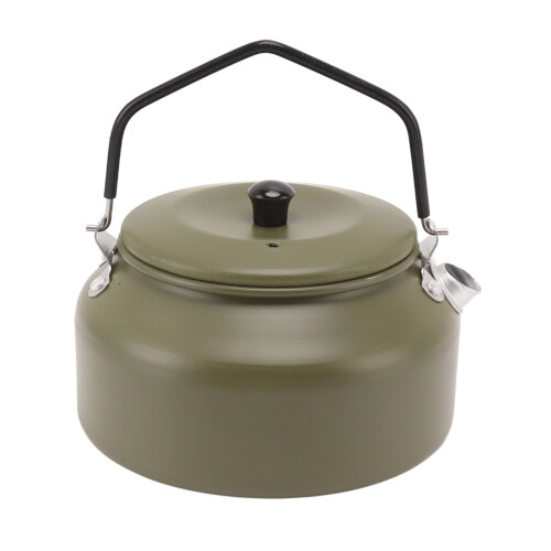 Campingkessel Alu 0,9 l Teekessel Grün