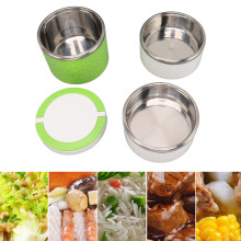 Edelstahl Thermo-Lunchbox stapelbar auslaufsicher