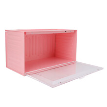 Figurenvitrine Rosa, Staubdicht, 2 Ebenen
