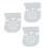Schwebendes Acrylregal Wandhalter transparent 18