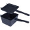 RIDGE MONKEY DEEP PAN & GRIDDLE CONNECT XL GRANITE ED. OUTDOOR FISH CAMP COOK 1