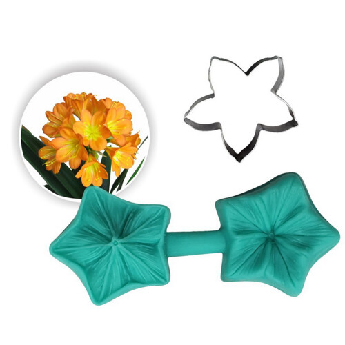 Fondant Blumen Formen Set 4 Blüten Veiner 2