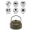 Tragbarer Teekessel 0,9 l Camping Picknick Grün 21