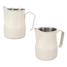 Milchkännchen Edelstahl 304 350 ml mattweiß