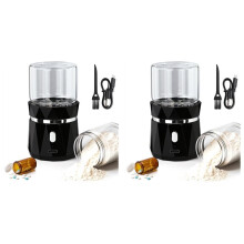 2X Electric Pill Crusher Grinder,Fine Powder Automatic Grinder to Pulverize Multiple Pills Medication for Elderly & Pets