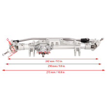 1/10 RC Achse Alu Diamant + Servo Schutz
