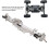 Alu Vorderachse Diamant 1/10 RC Silber 20