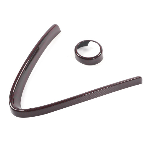Giulia Carbon Frontgrill Rahmen Rot Schwarz
