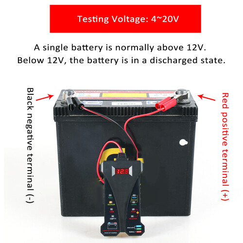KFZ Batterietester 12V Digital Voltmeter 2