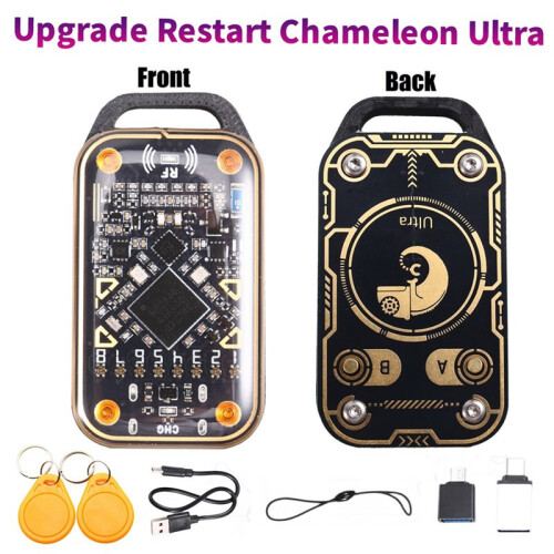 Chameleon Ultra Upgrade  Card Emulator+2XCUID Keychain RFID  Chip Reader 125K 13.56Mhz Card Decode Duplicator 1
