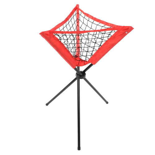Ballnetztasche Dreieckig Tragbar Rot Training 1