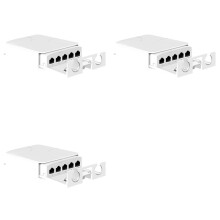 3X Nuovo Ripetitore POE Impermeabile IP55 da 4 Porte per Esterni, 100 Mbps, di Rete da 1 A 4, Estensore PoE per Telecamere IP da 100 M