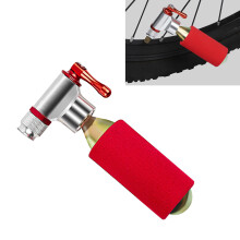 Tragbarer CO2 Fahrrad Reifenaufpumper Rot