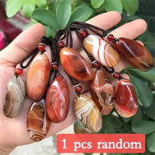 Mineral Specimen Pendant Necklace Polished Seashell Fossil Collectors Casual