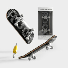 (Style N)Diy Maple Wood Finger Skateboard Toy With Bearings For Kids And Collectors