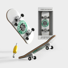 (Style Q)Diy Maple Wood Finger Skateboard Toy With Bearings For Kids And Collectors