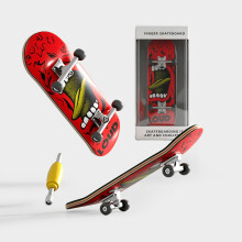 (Style L)Diy Maple Wood Finger Skateboard Toy With Bearings For Kids And Collectors