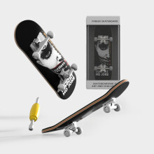 (Style O)Diy Maple Wood Finger Skateboard Toy With Bearings For Kids And Collectors