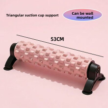(Pink)Multicolor Foam Roller With Support Stand For Fitness Massage Muscle Recovery