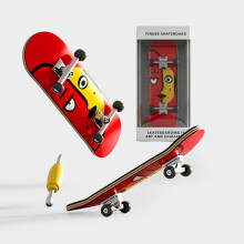 (Style I)Diy Maple Wood Finger Skateboard Toy With Bearings For Kids And Collectors