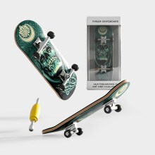 (Style S)Diy Maple Wood Finger Skateboard Toy With Bearings For Kids And Collectors
