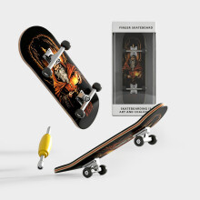 (Style H)Diy Maple Wood Finger Skateboard Toy With Bearings For Kids And Collectors