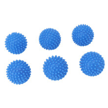 Wäschetrocknerbälle Silikon blau 6er Set