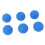 Wäschetrocknerbälle Silikon blau 6er Set 1