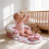 (Pink)Soutien-sitting bébé oreiller ventre soutien assis doux mignon dentition jouets utilisation 4