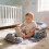 (Pink)Soutien-sitting bébé oreiller ventre soutien assis doux mignon dentition jouets utilisation 9