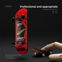 (Style B)Diy Maple Wood Finger Skateboard Toy With Bearings For Kids Collectors And