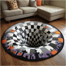 (Style C,40cm)Halloween Geist Dekoration Fußmatte mit aufgedrucktem Cartoon Muster für Urlaub und Party Einstellungen