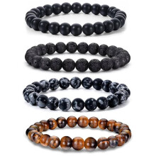 (StyleA)Stone Geometric Beaded Bracelet For Men Women Unisex Fashion Gift Jewelry
