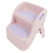 Faltbarer Kinder Tritthocker 2 Stufen Rosa Lila