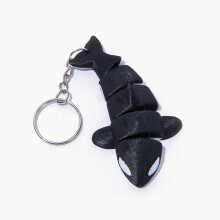 (DEEP BLUE) Whale Shark Ocean Animal Keychain for Bags Purses Backpacks Keys for Sea Life Enthusiasts