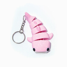(DARK GRAY) Whale Shark Ocean Animal Keychain for Bags Purses Backpacks Keys for Sea Life Enthusiasts