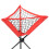 Ballnetztasche Dreieckig Tragbar Rot Training 15