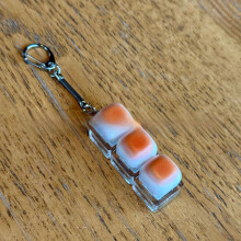 (Three Key)Keyzonic Caramel Bread Handmade Keycap Doa With Keychain Stress Release For Diy Keyboard Enthusiasts