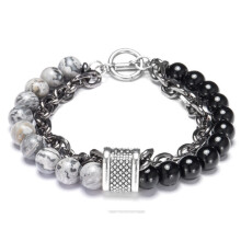 (Style G)Natural Stone Mens Bracelet With Geometric Design For Travel Gift Casual Wear