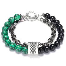 (Style F)Natural Stone Mens Bracelet With Geometric Design For Travel Gift Casual Wear