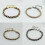 (Silver Multi)Titanium Steel Female Jewelry With Geometric Shape Electroplated Surface Style 2