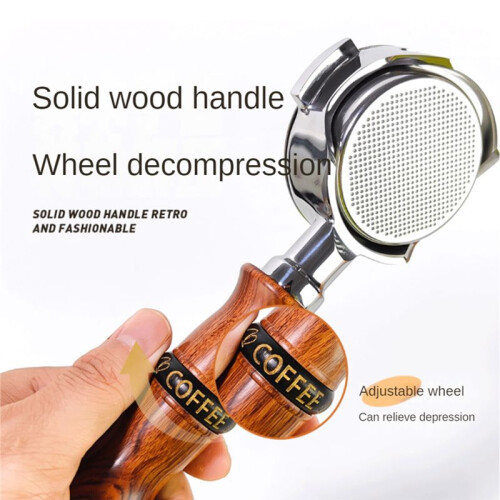 Coffee Solid Wooden Handle M10, Rotating Handle Espresso Coffee Machine Tools Accessories for Barista Home B 2