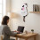 White-Cat Pendulum Wall Clock,Cat Clock,Cat Clock with Moving Tail,Cat Swinging,Whimsical Funny Wall Clocks 4