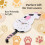 White-Cat Pendulum Wall Clock,Cat Clock,Cat Clock with Moving Tail,Cat Swinging,Whimsical Funny Wall Clocks 7