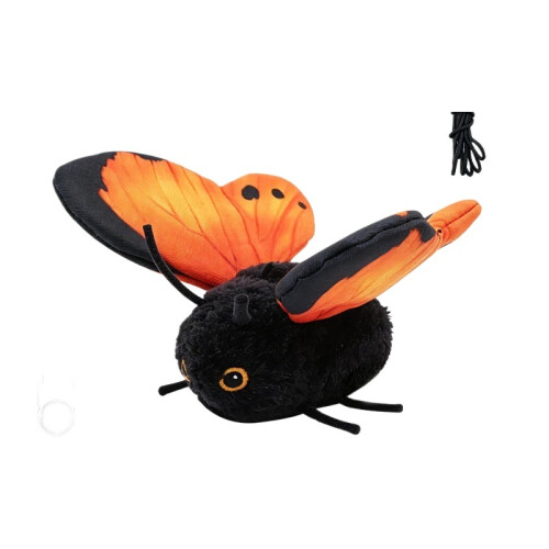 (Orange) Automatic Cat Teaser Toy, Hanging Elastic String Interactive Simulation Cat Toy Pet Play Supplies