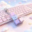 (L Shape)Keyzonic 4 Lightup Keycap Keychain For Collection Stress Release Keyboard Users 1